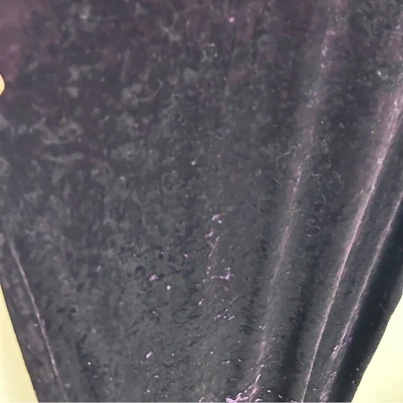 Vintage Dressing Clio Witchy Gothic deep purple tank purple velvet maxi dress M - Picture 5 of 10